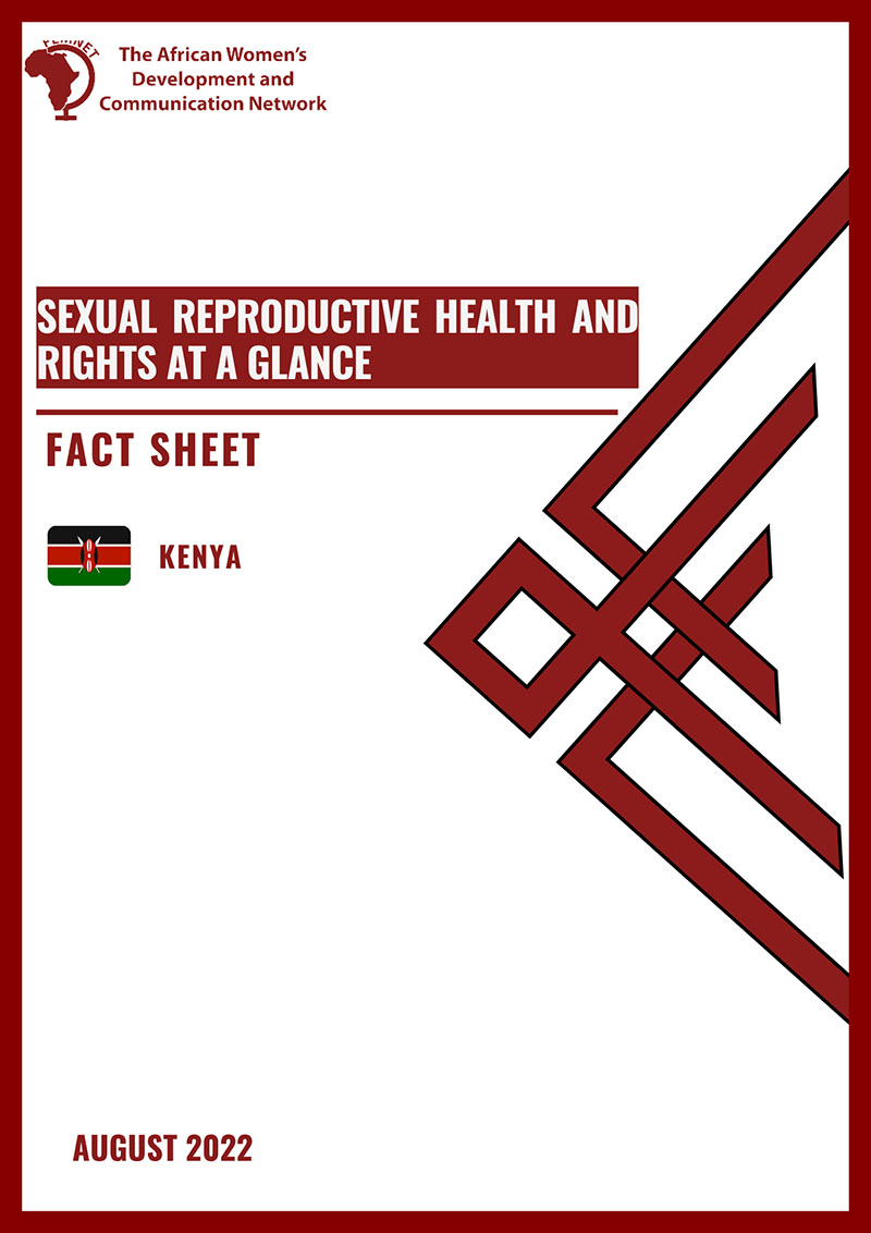 Factsheet: Sexual reproductive health and rights at a glance – Kenya
